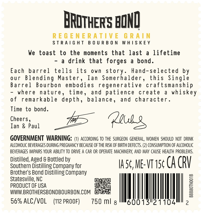 Brother's Bond Single Barrel Selection label image 3
