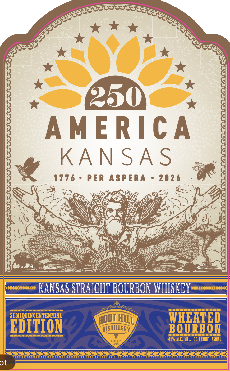 Boot Hill Distillery label