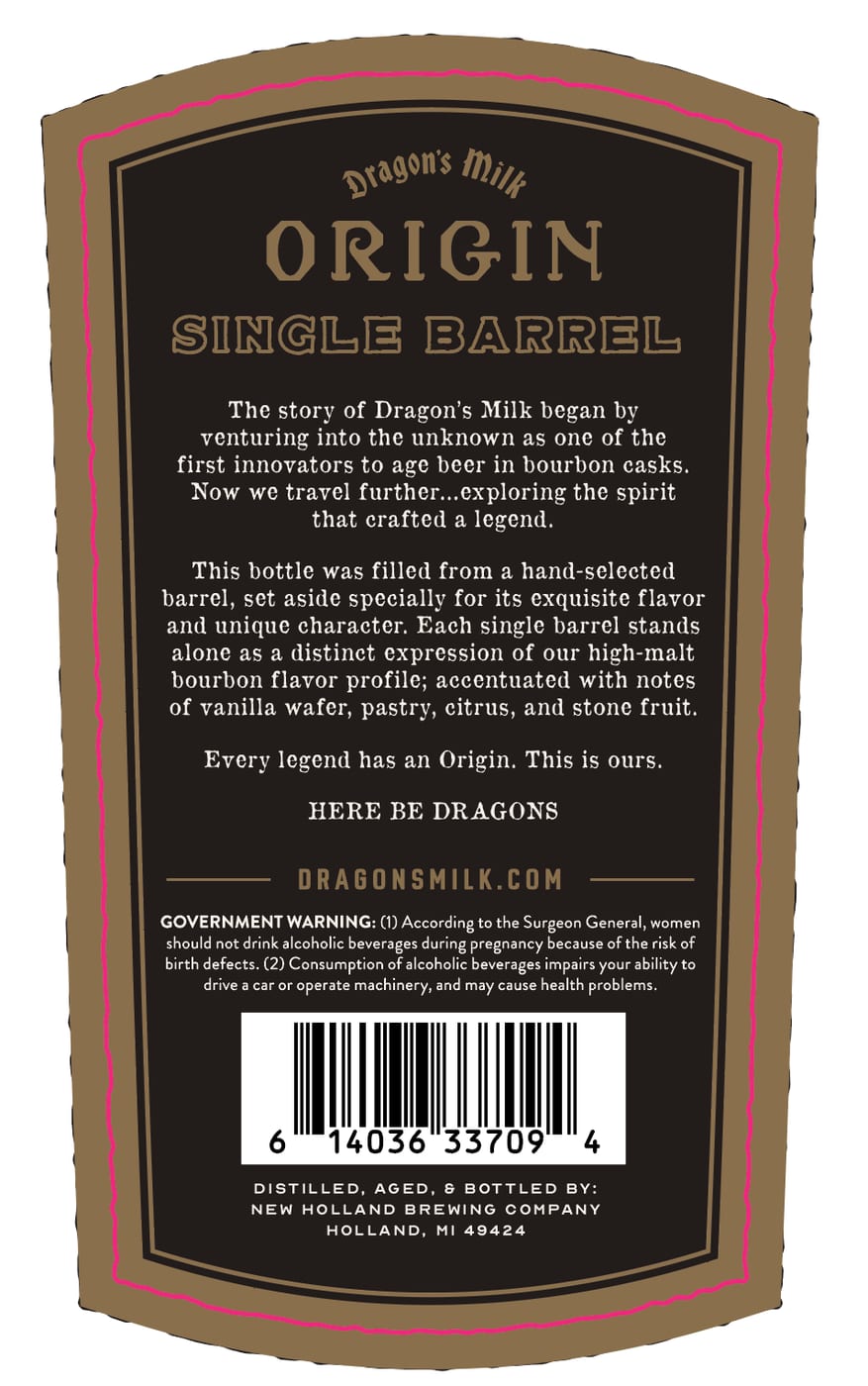 New Holland Distillers Single Barrel 95 label image 2