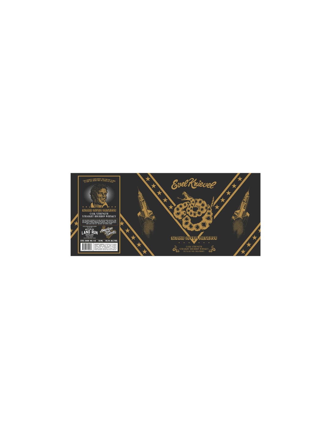 Land Run Distillery label