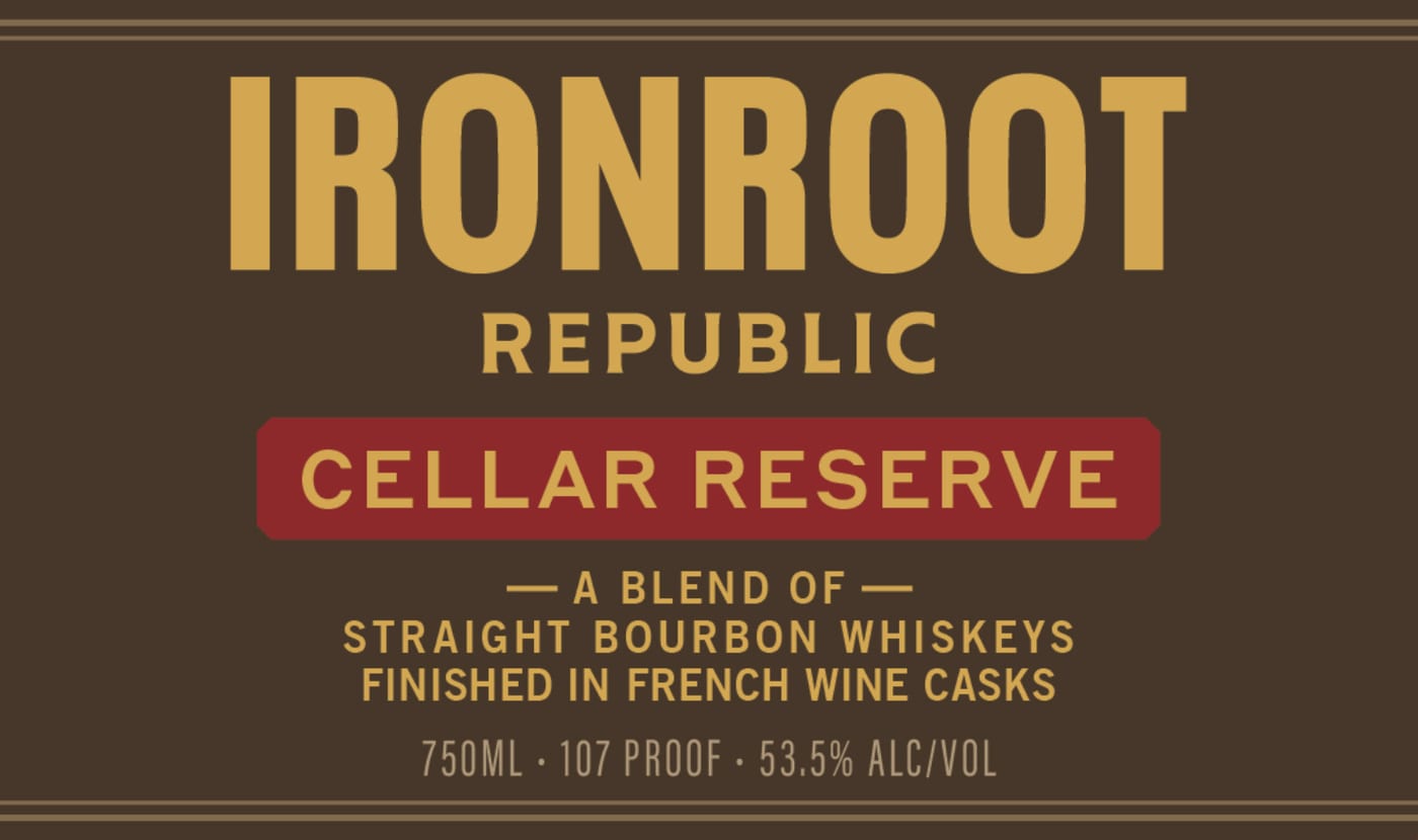 Ironroot Cellar Reserve label