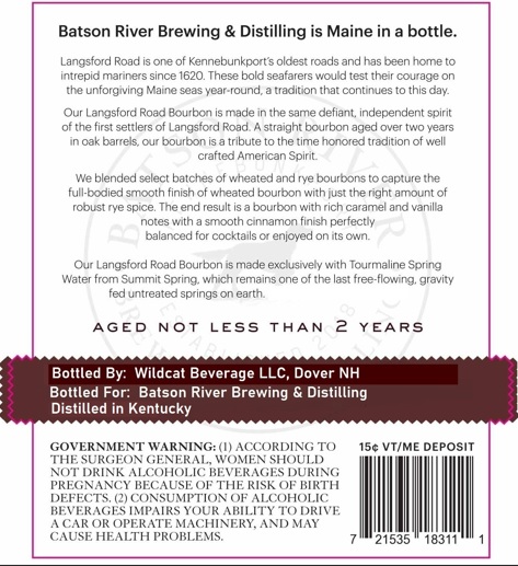 Batson River Langsford Road label image 2