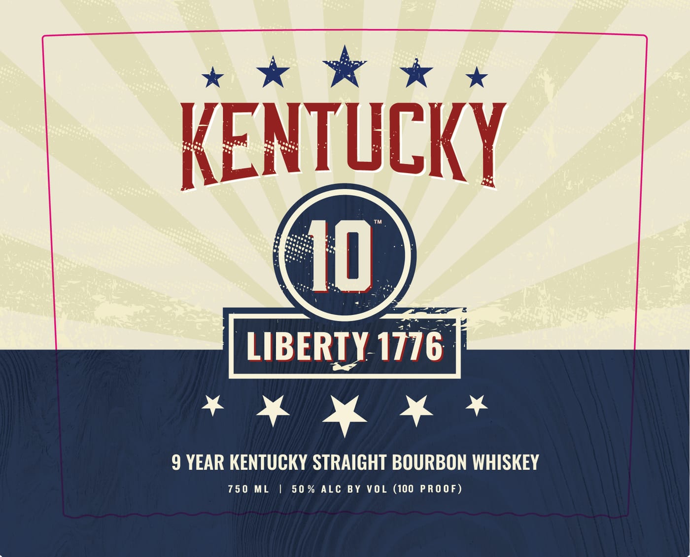 Kentucky 10 Liberty 1776 label