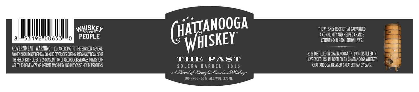 Chattanooga Whiskey label