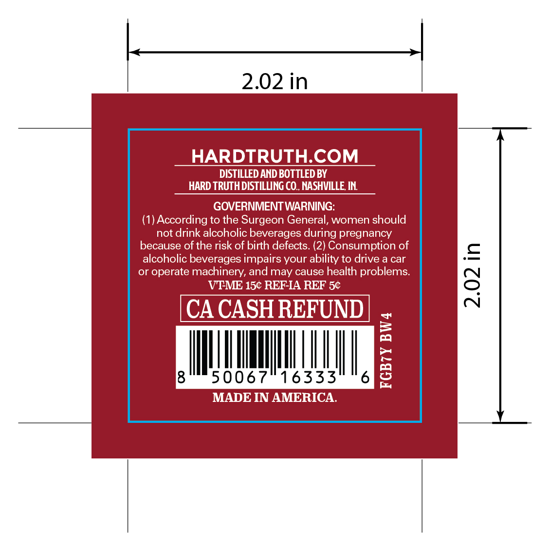 Hard Truth Distilling CO. label image 5