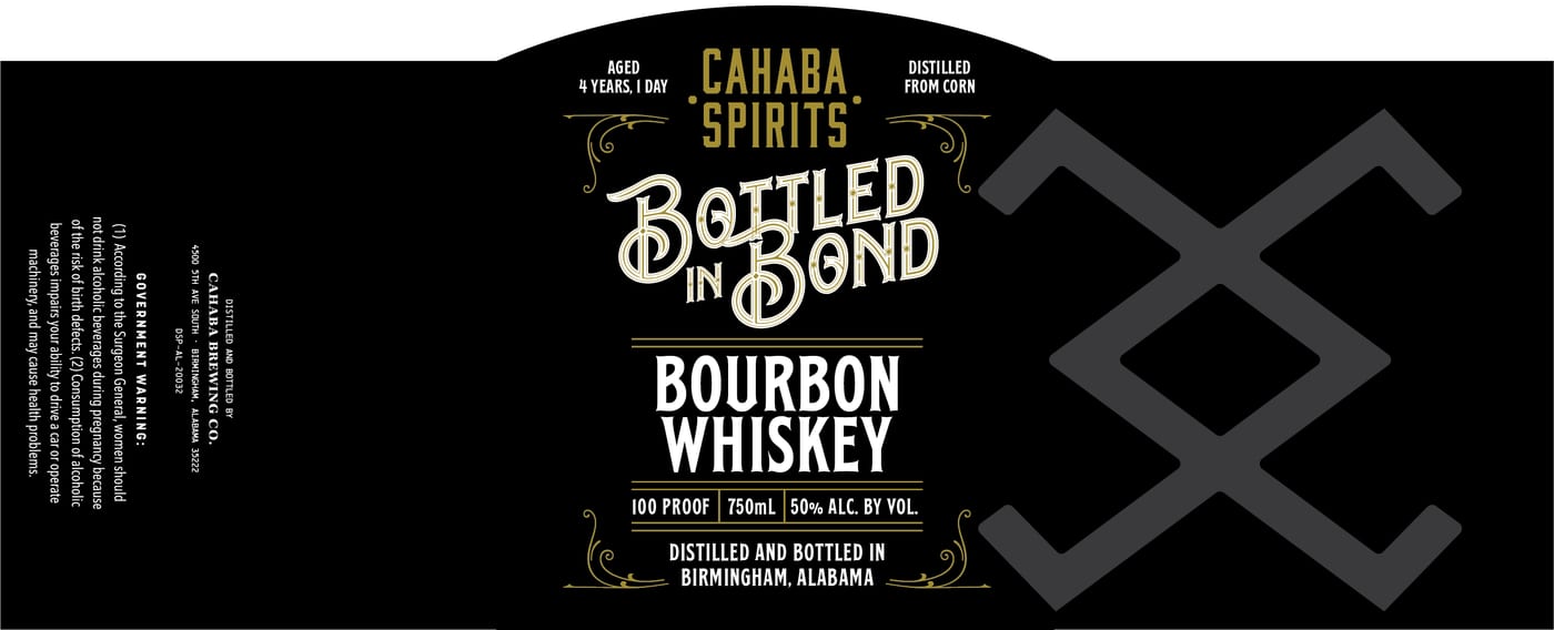 Cahaba Spirits label