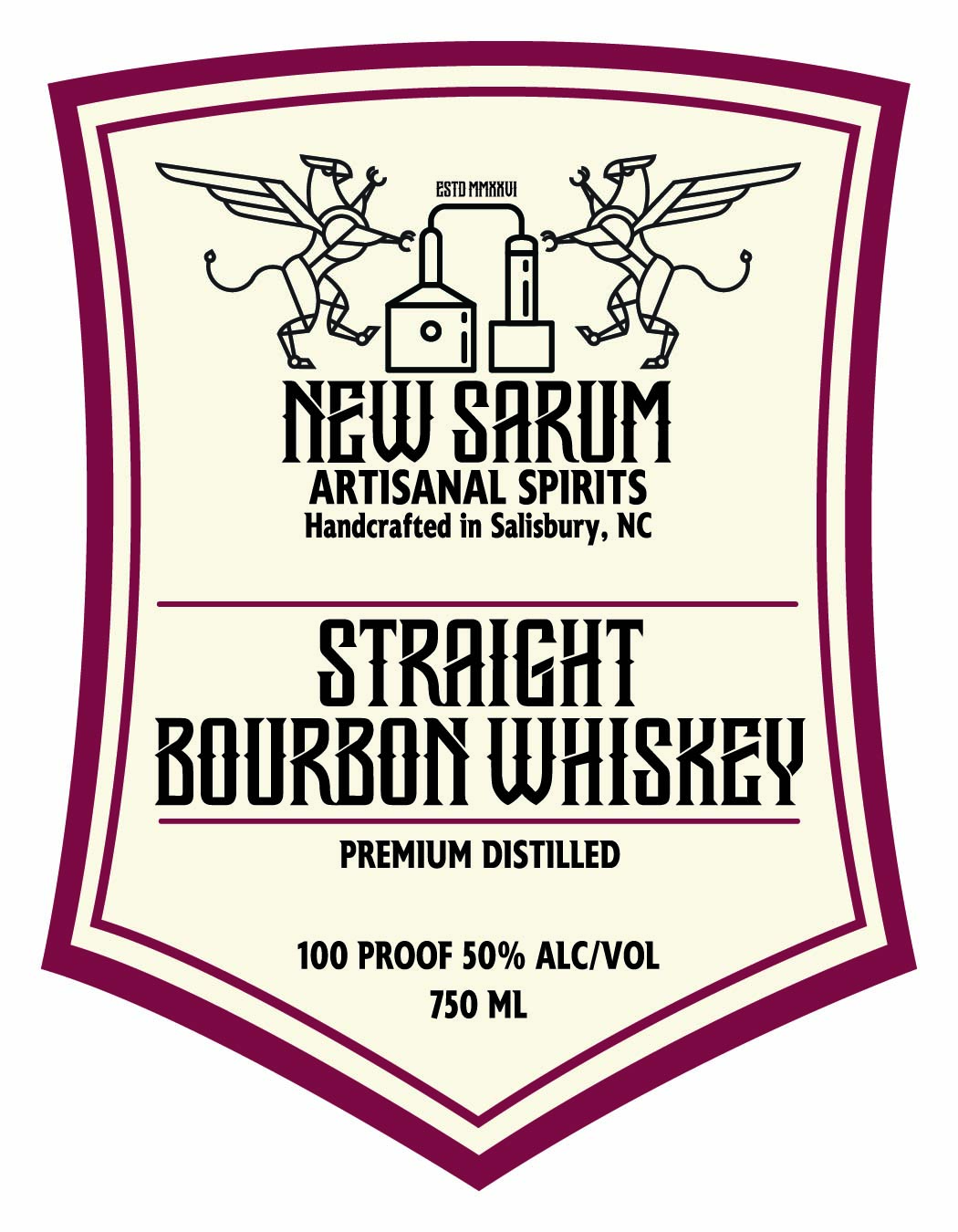 New Sarum Artisanal Spirits label