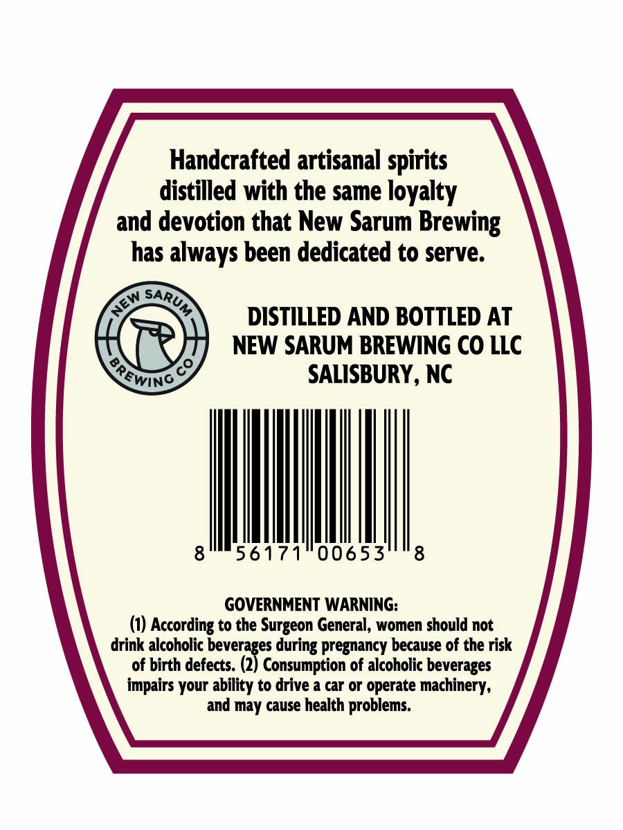 New Sarum Artisanal Spirits label image 2