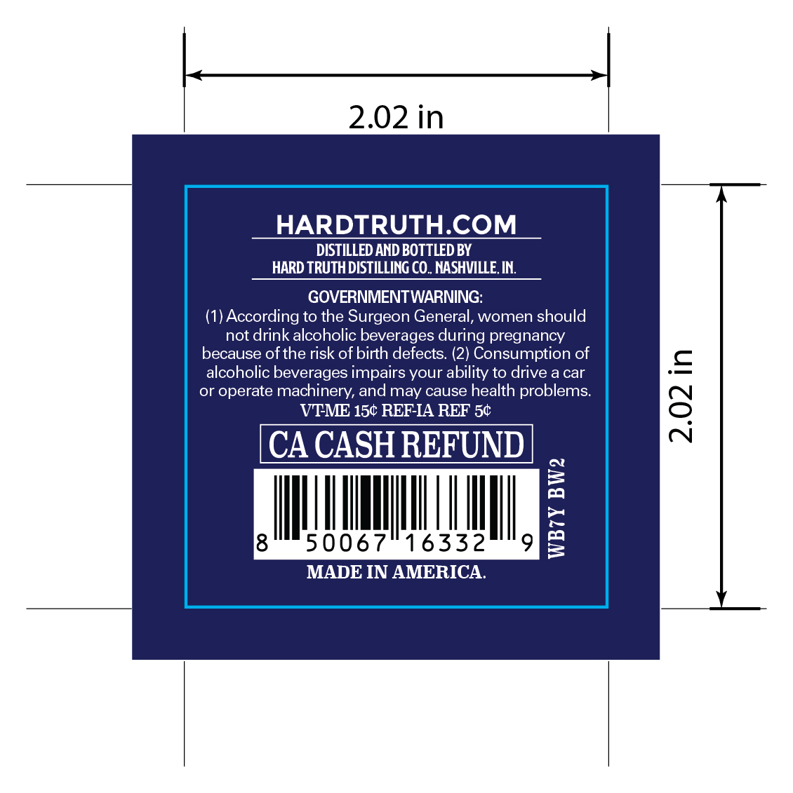 Hard Truth Distilling CO. label image 5