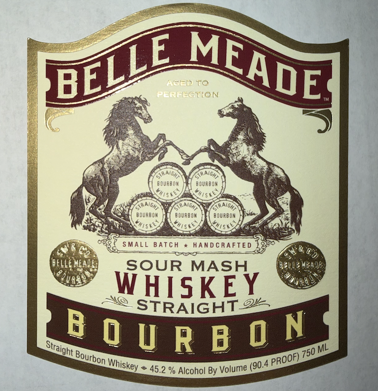 Belle Meade Bourbon label