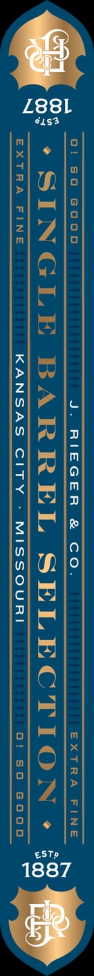 Rieger Single Barrel Bourbon label image 3