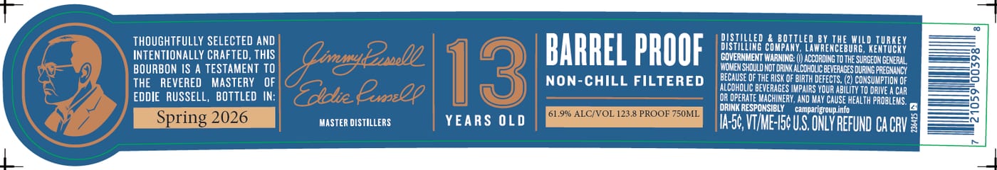 Russell's Reserve label