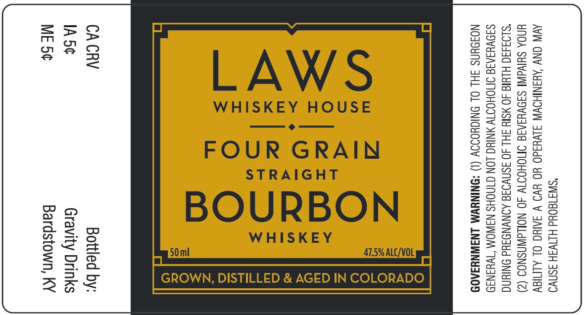 Laws Whiskey House label