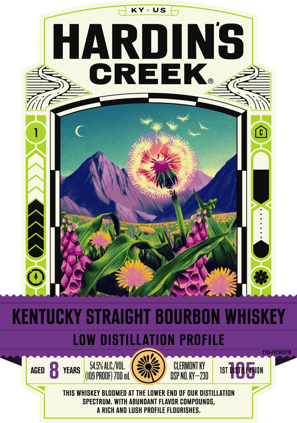 Hardin's Creek label