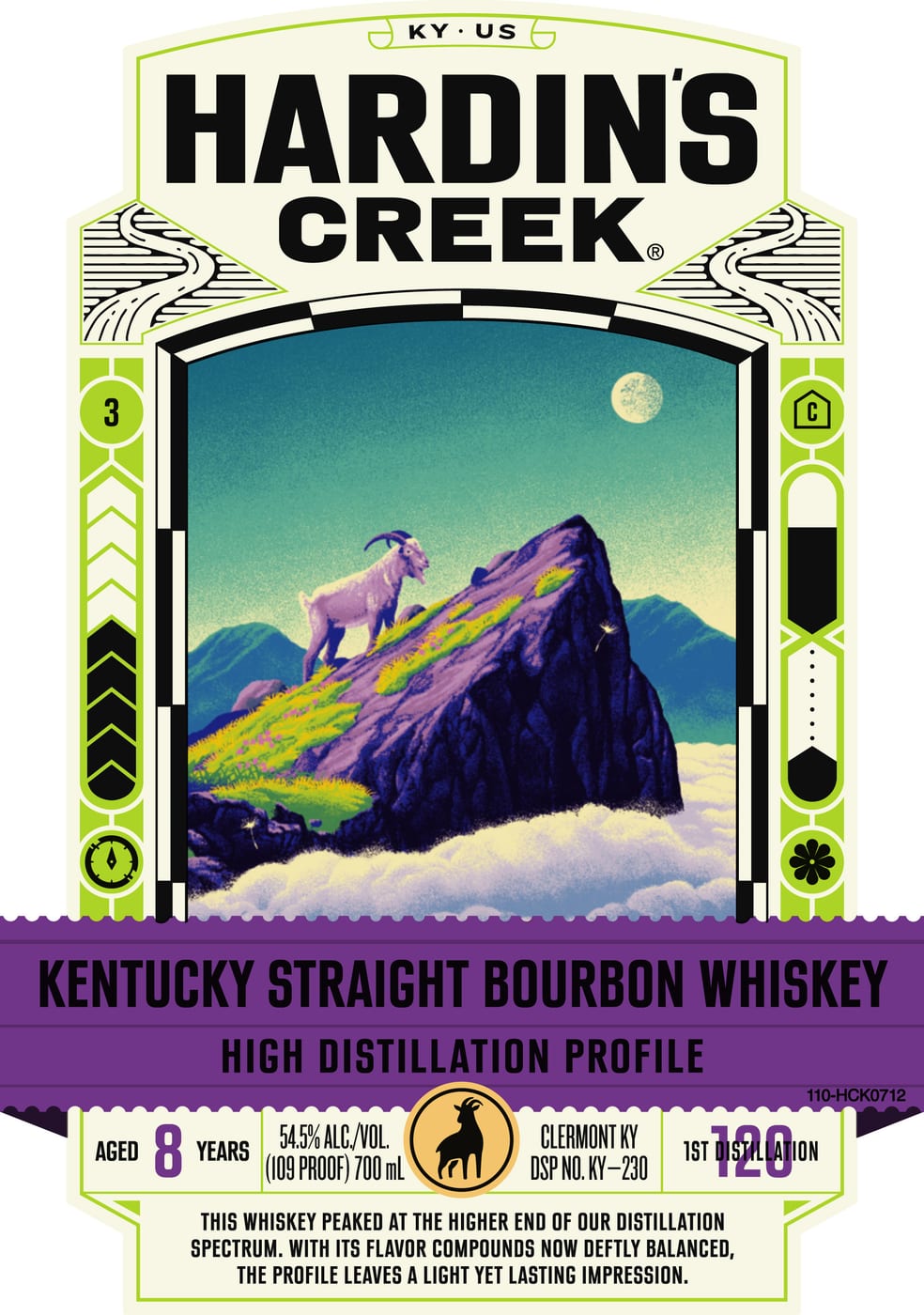 Hardin's Creek label