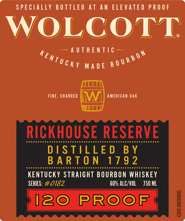 Wolcott Rickhouse Reserve label