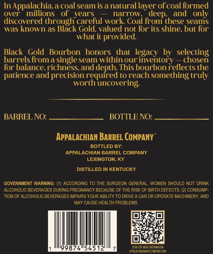Black Gold Seam Series label image 2