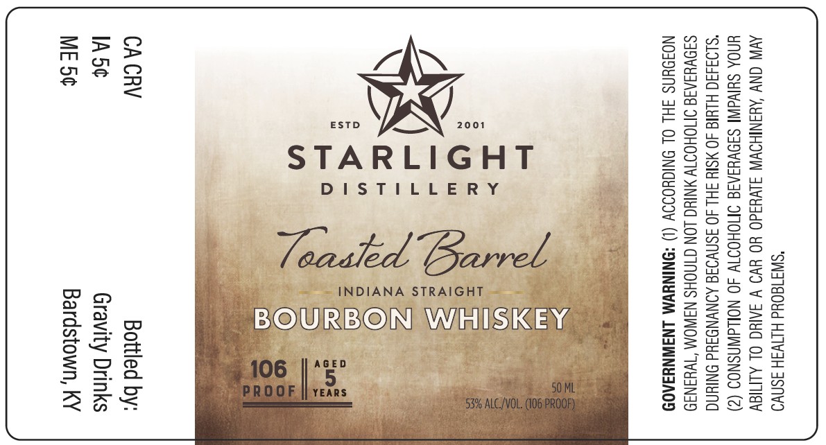 Starlight Distillery label