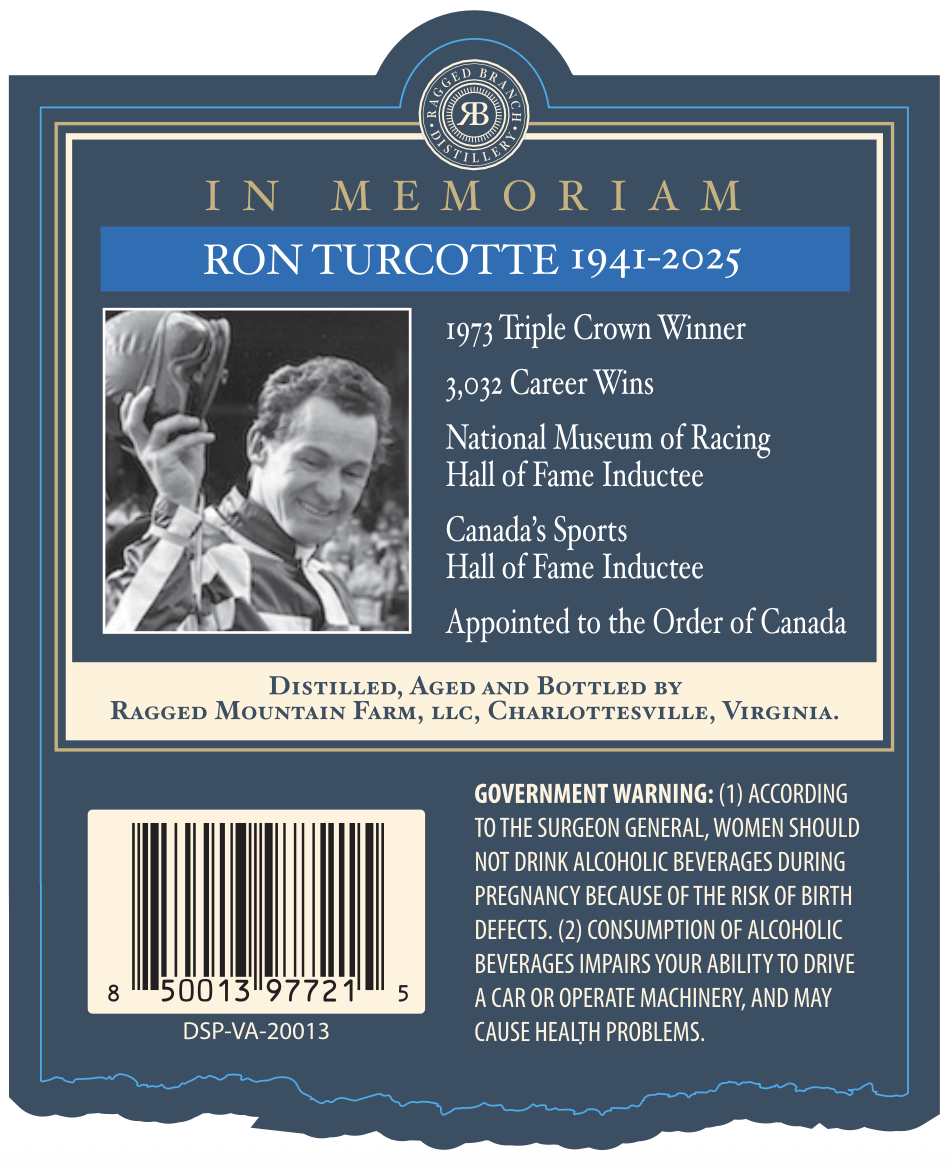 Ragged Branch Secretariat Ron Turcotte Tribute label image 2