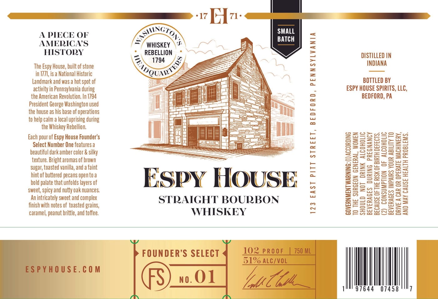 Espy House label
