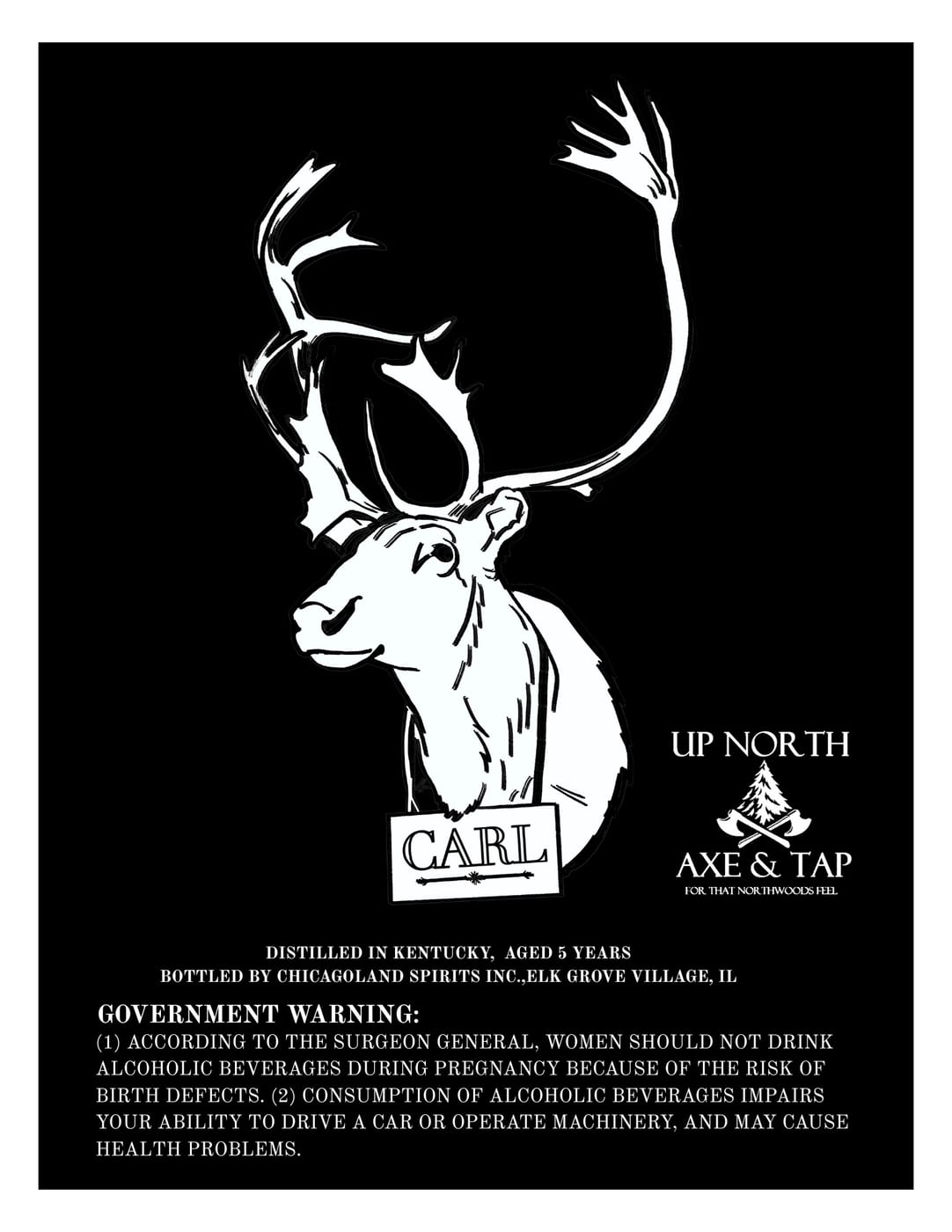 Up North Axe & Tap label image 2