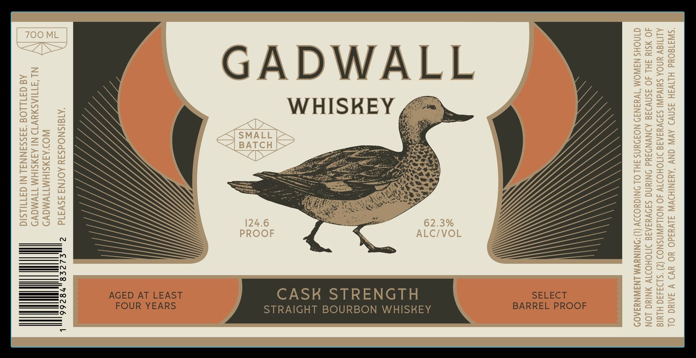 Gadwall Whiskey label