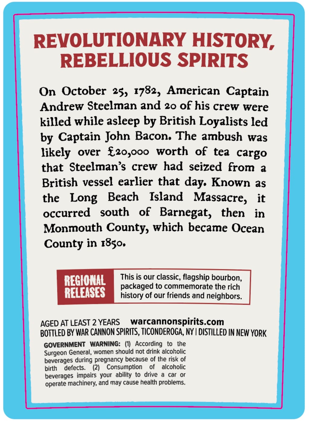 War Cannon Spirits Long Beach Island Massacre label image 2