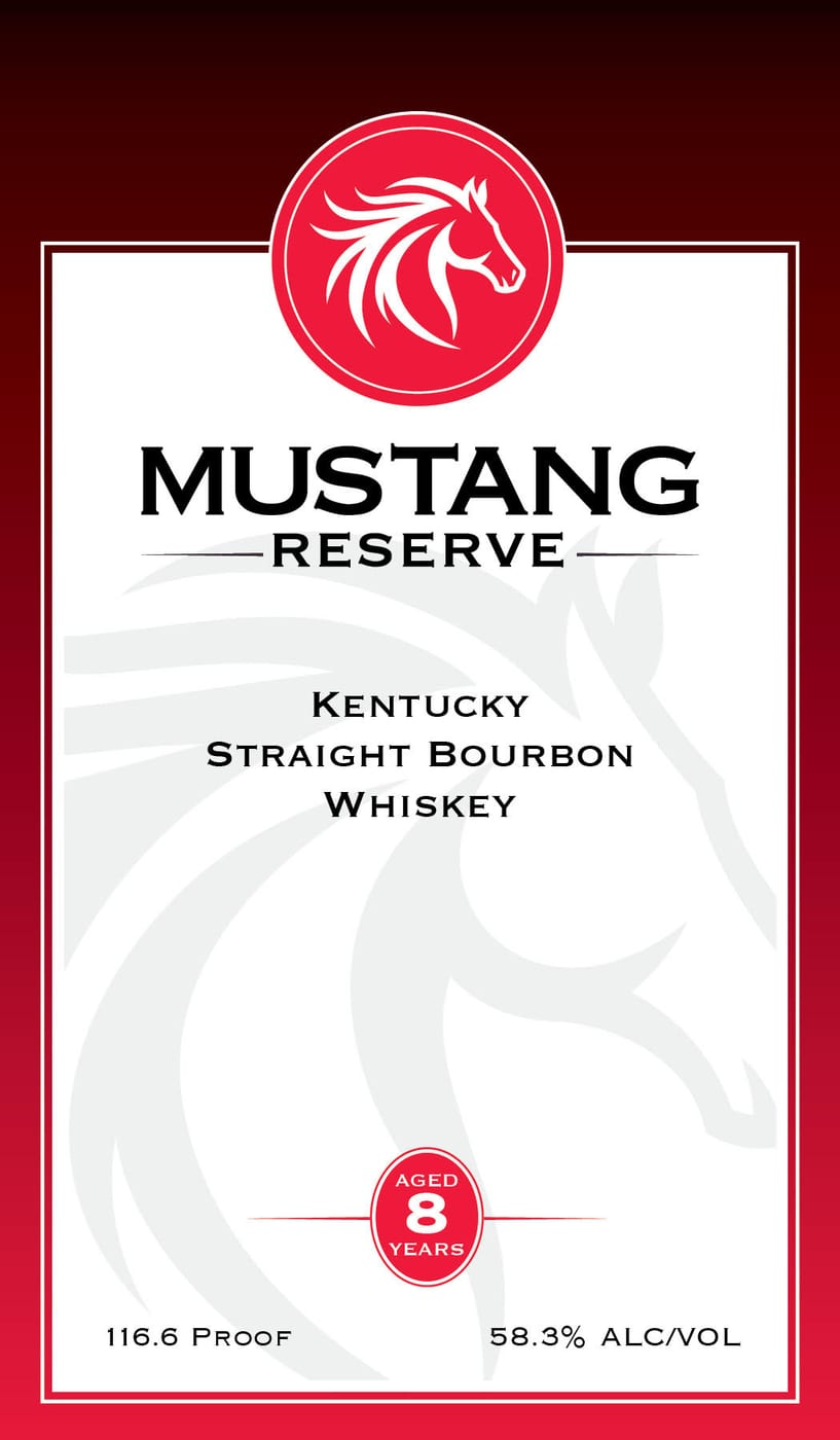 Mustang Reserve label