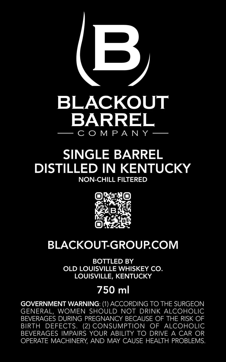Blackout label image 2
