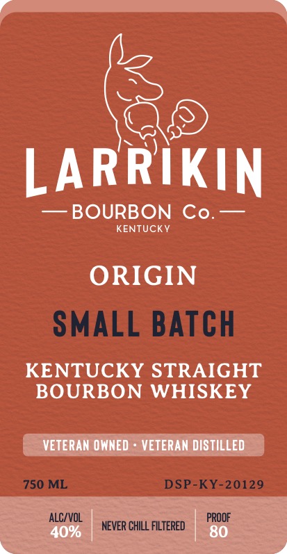 Larrikin Bourbon CO label