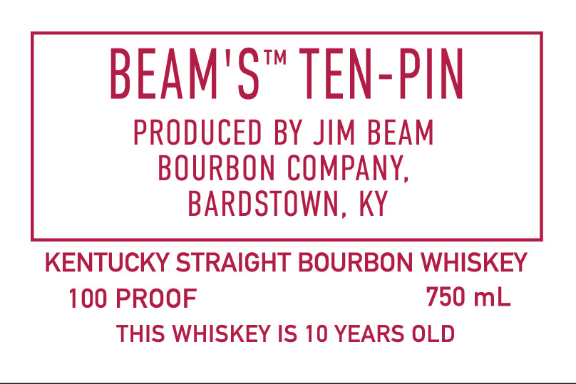 Beam's Ten-pin label image 2