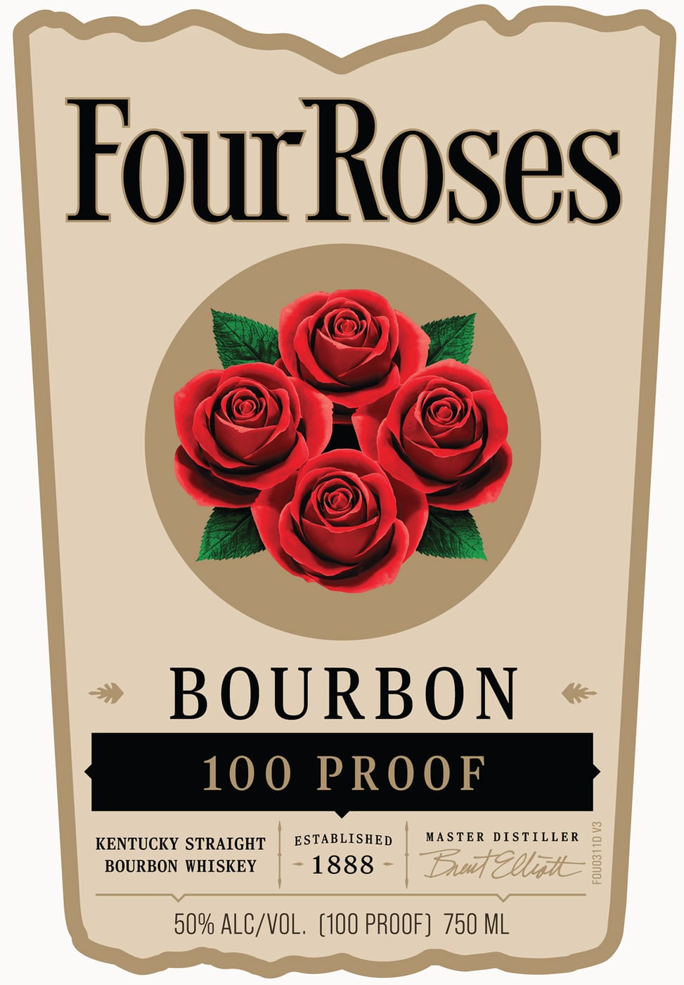 Four Roses label