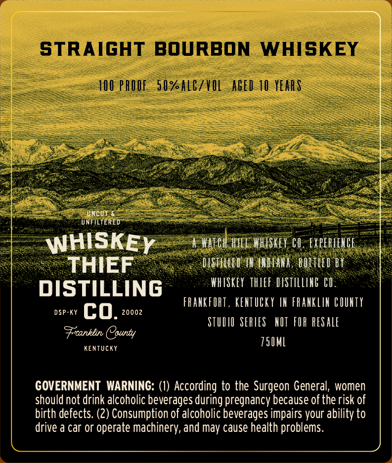 Whiskey Thief Distilling CO. My Tribe label image 2