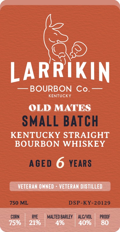 Larrikin Bourbon CO. label