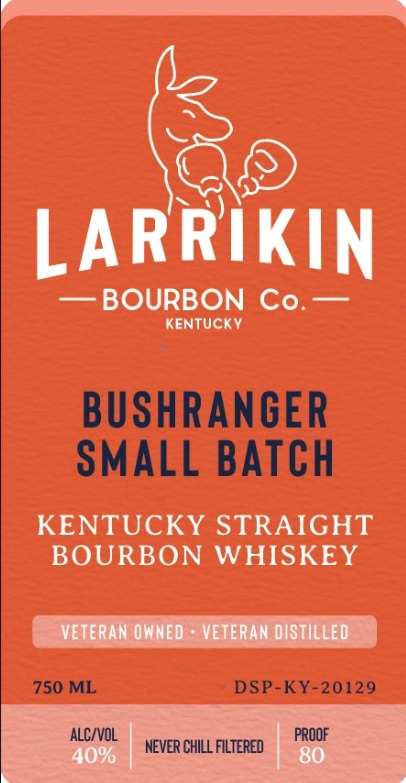 Larrikin Bourbon CO label