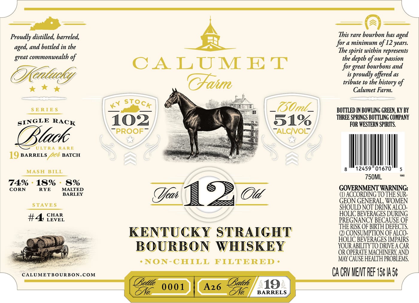 Calumet Farm label
