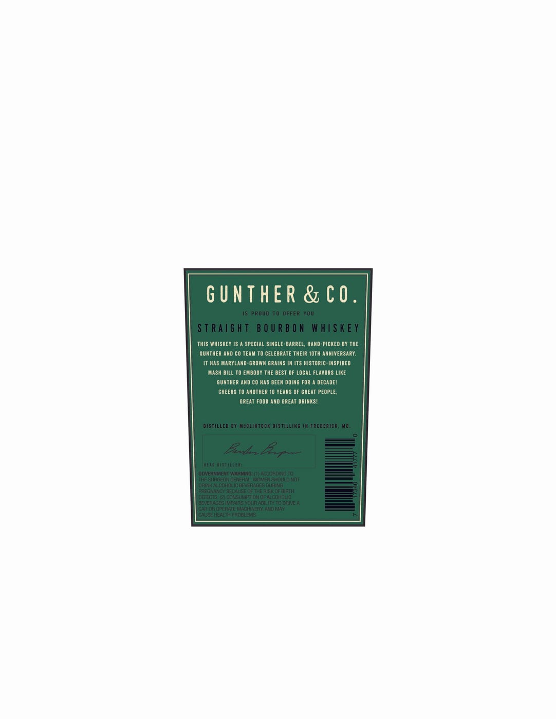 Gunther & CO. label image 2