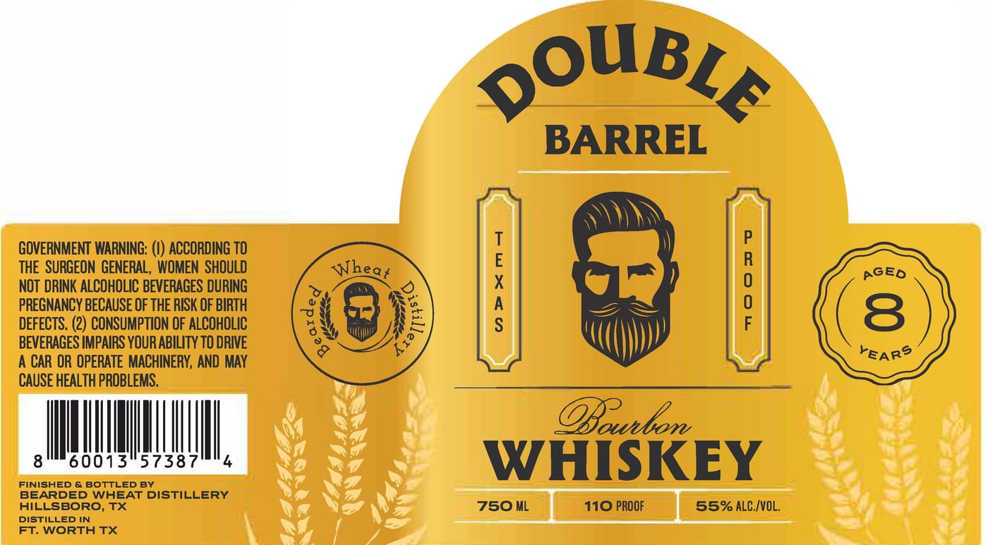 Double Barrel 8 Year label