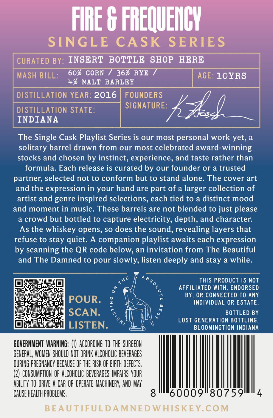 Fire & Frequency label image 2
