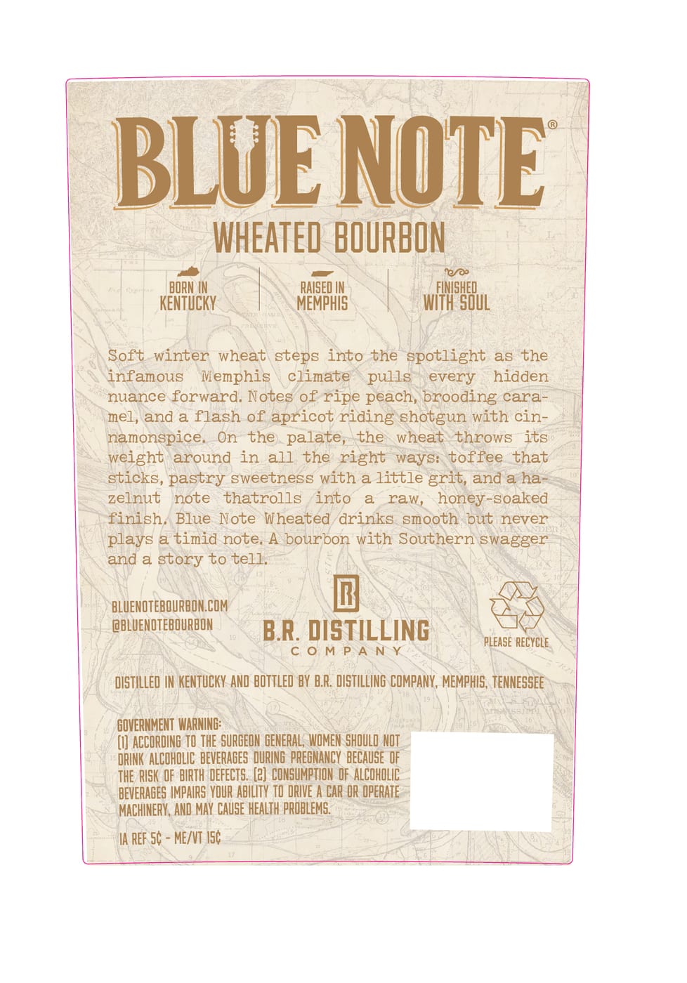 Blue Note Wheated Bourbon 101 label image 3