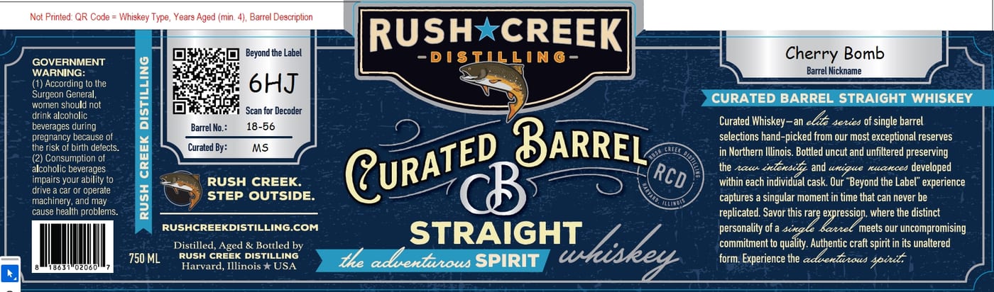 Rush Creek Distilling label image 2