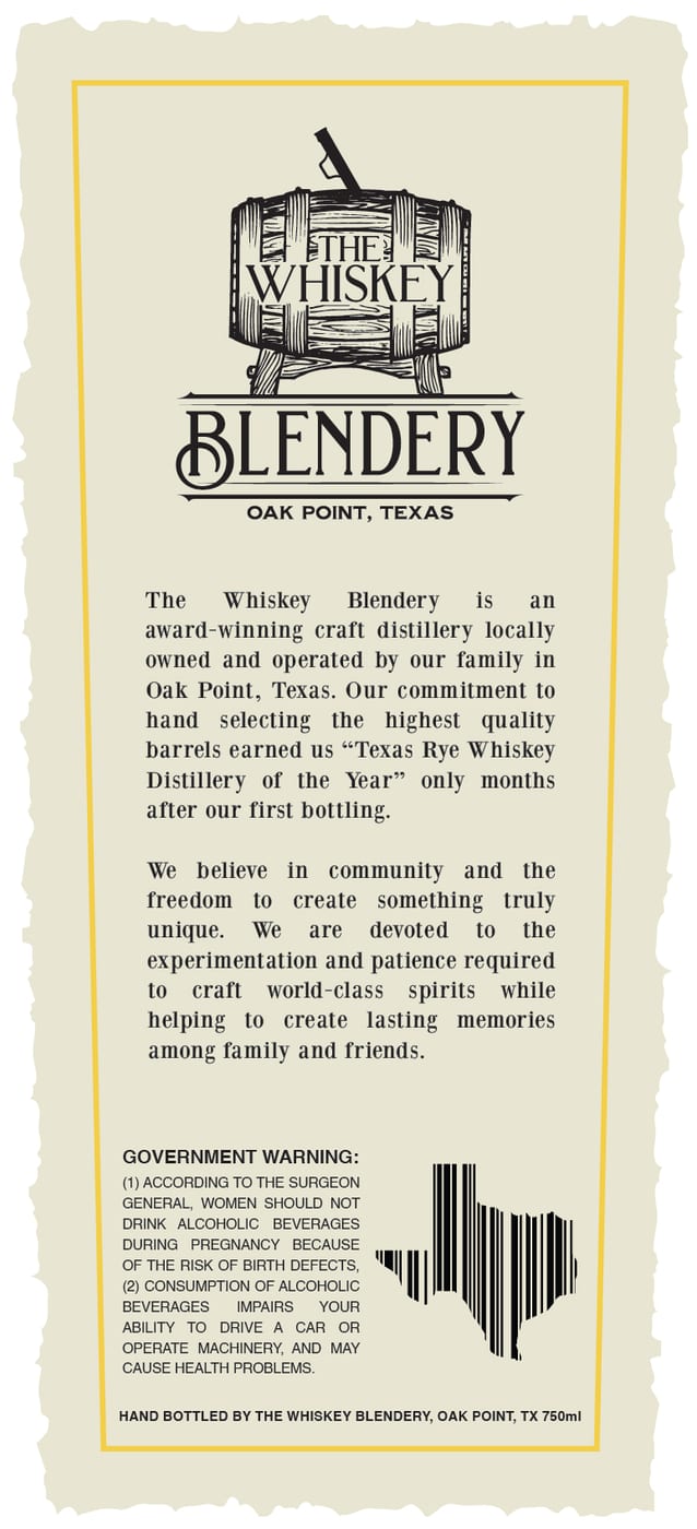 The Whiskey Blendery label image 2