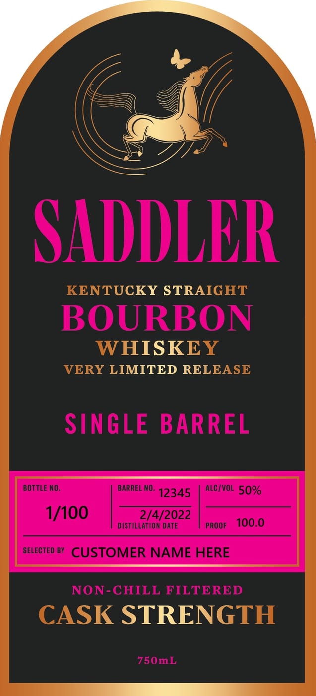 Saddler label