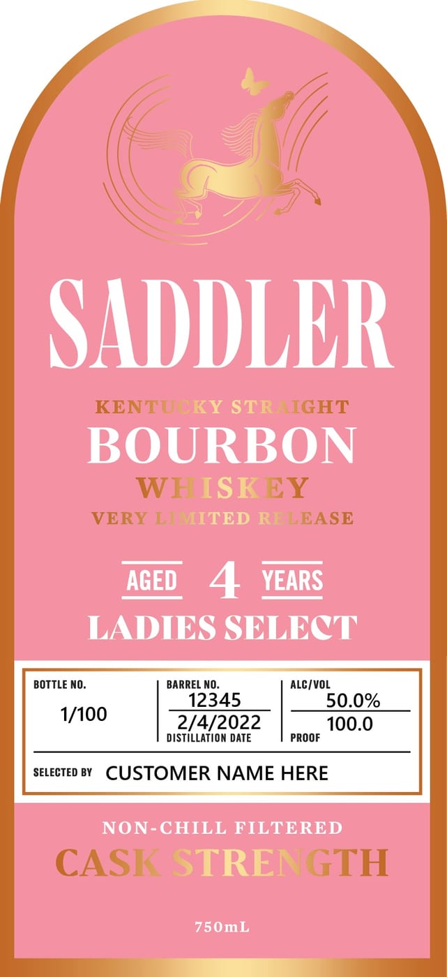 Saddler label
