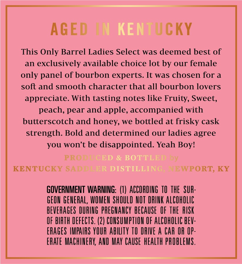 Saddler label image 2