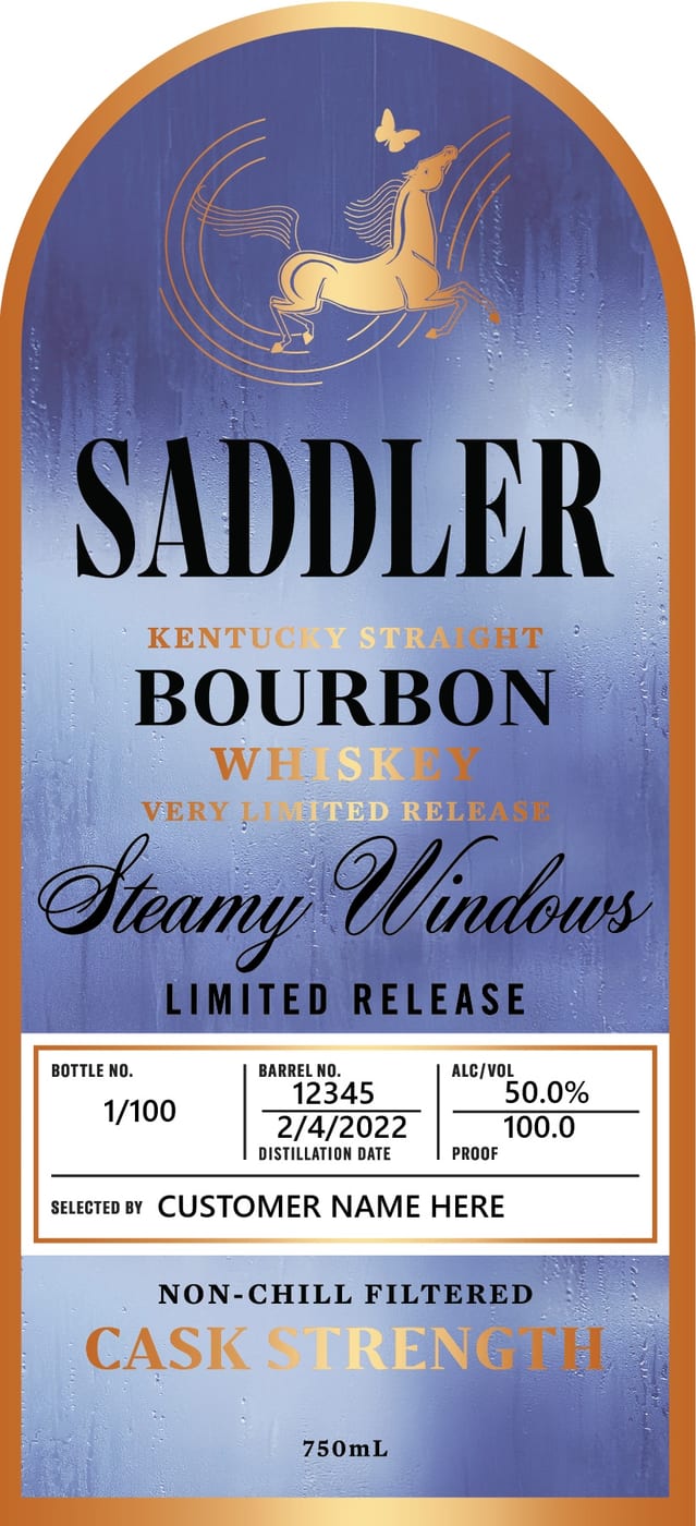 Saddler label