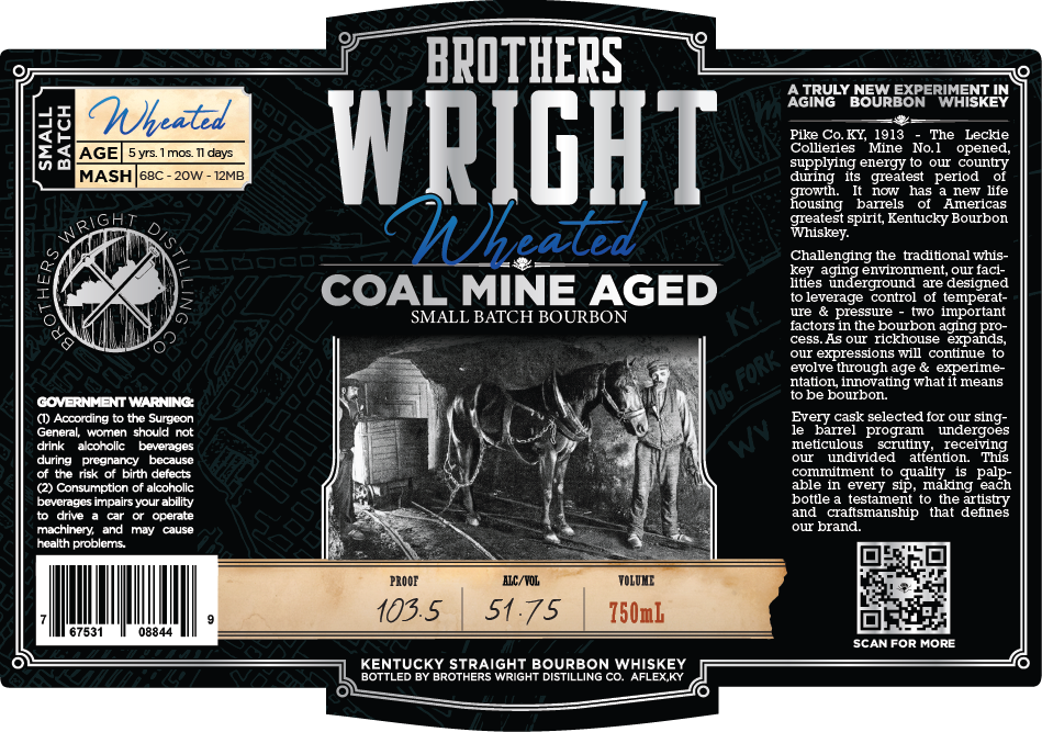 Brothers Wright Wheated label