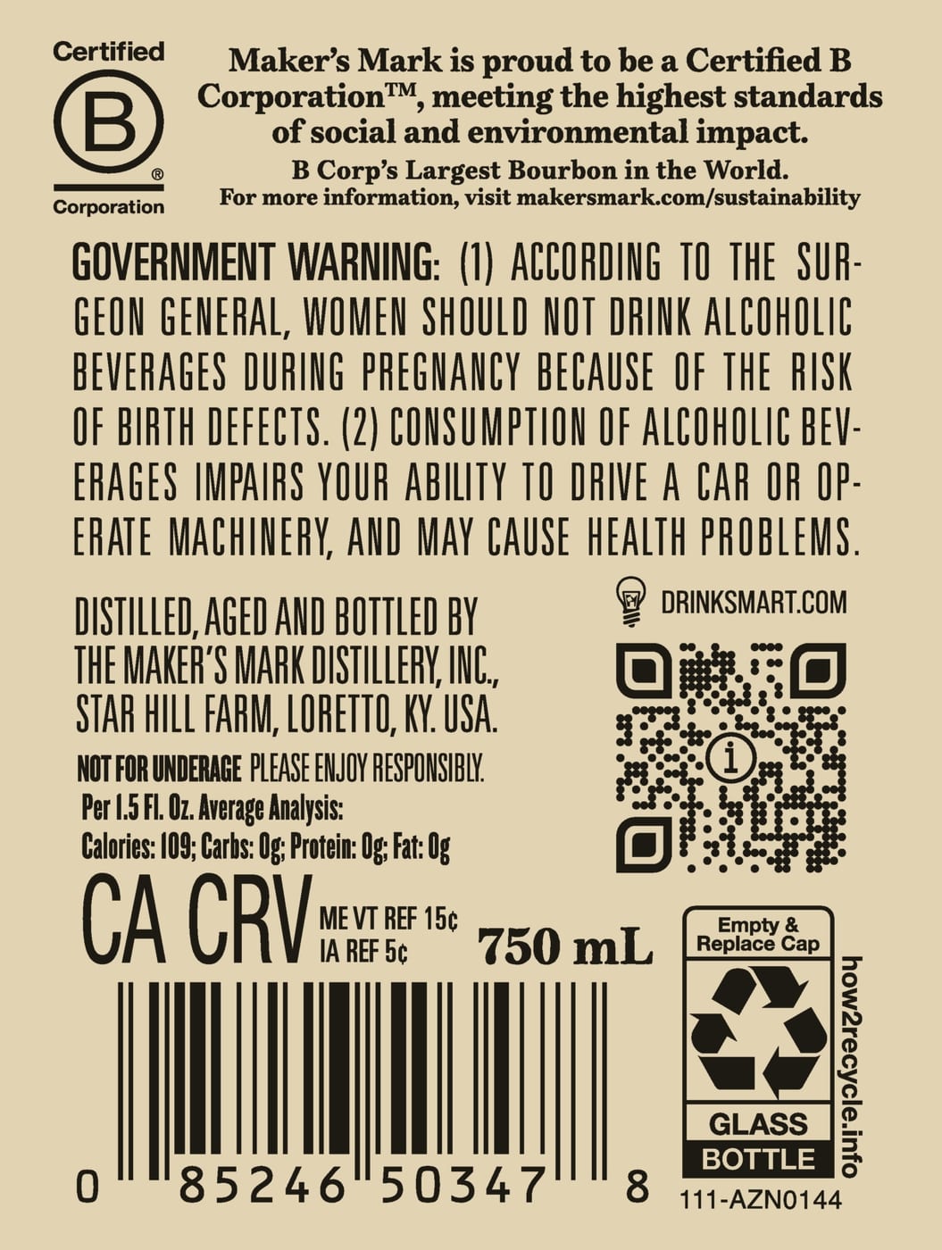 Maker's Mark label image 2