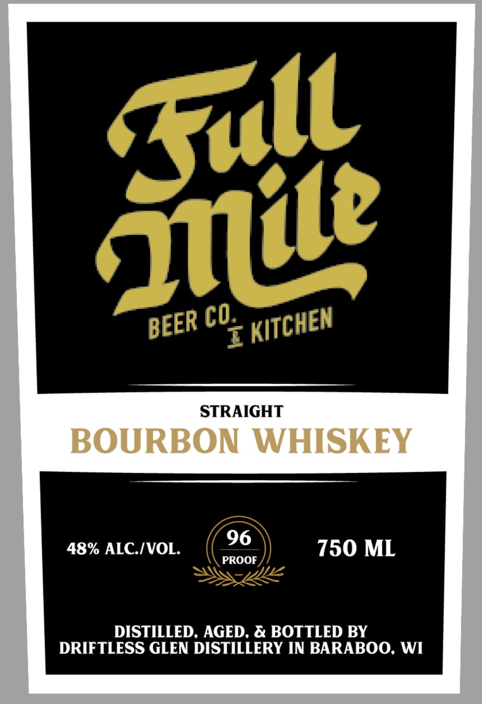 Full Mile Beer CO. & Kitchen label