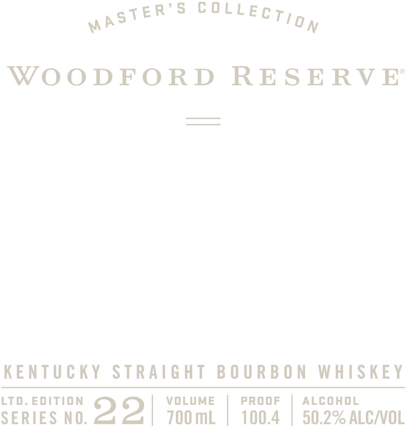 Woodford Reserve label